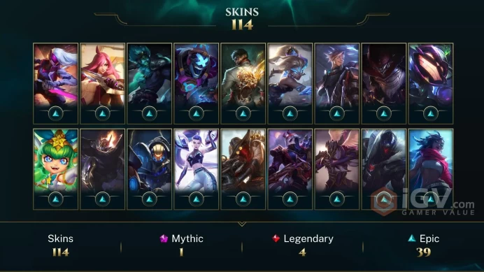 NA EMAIL CHANGEABLE 87 CHAMPIONS 114 SKINS 84ME Prestige Spirit Blossom Teemo 7k OE+INVENTORY SKINS LAST PLAY 2024