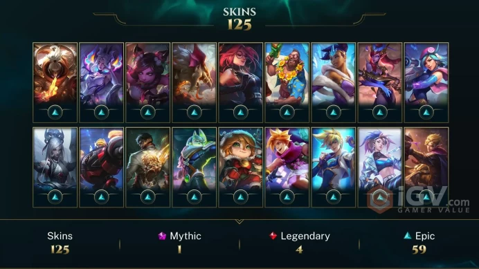 EUW | 125 Skins | 172 Champions | Level 322 | 138834 BE | High Noon Varus | Star Guardian Ezreal | Riot Girl Tristana