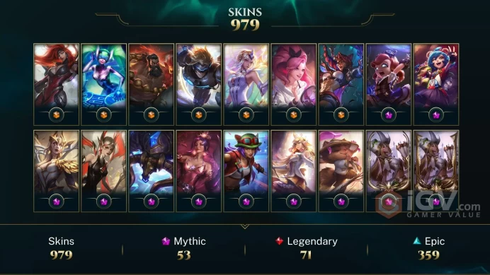 EUW | 979 Skins | 172 Champions | Level 579 | 101750 BE | Bewitching Janna | Prestige Brave Phoenix Xayah | Astronaut...