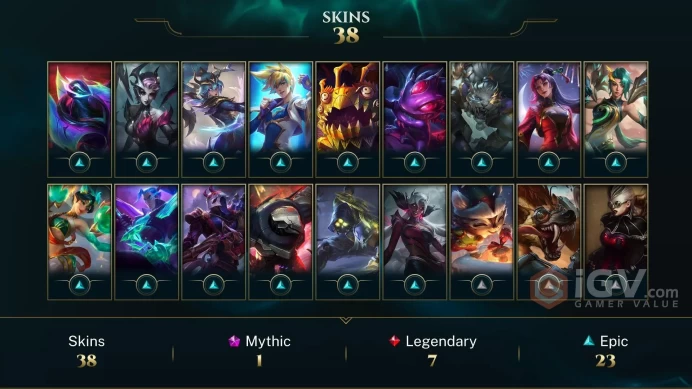 LAN | 38 Skins | 77 Champions | Level 113 | 20647 BE | Surprise Party Fiddlesticks | Happy Elf Teemo | Dark Cosmic Lux