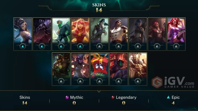 EUW | 14 Skins | 60 Champions | Level 64 | 10875 BE | Sinful Succulence Morgana | Arcane Enemy Jinx