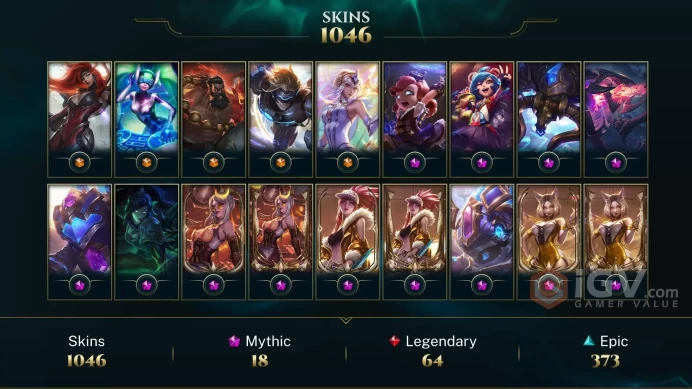 EUW | 1046 Skins | 171 Champions | ⏳ Level 238 | 246111 BE | Meowkai | Iron Solari Leona | Dragonslayer Pantheon