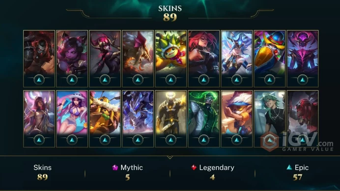 EUW | 90 Skins | 167 Champions | Level 197 | 14643 BE | Cafe Cuties Bard | Kingpin Twitch | Coven Morgana | Empyrean Lux
