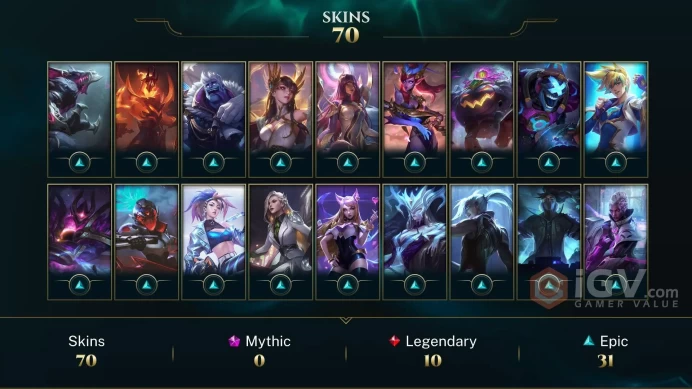 ⏳ NA | 70 Skins | 97 Champions | Level 168 | 5859 BE | Spirit Blossom Ahri | Sentinel Vayne | Sakura Karma | Old God ...