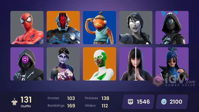 (PC PSN XBOX) 131 skins | Cole | Frostbite | The Foundation | Nezumi | The Origin | Crackshot | Galaxy Scout | Ronin | Spectra Knight | Backlash