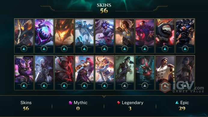 LAN | 56 Skins | 167 Champions | Level 146 | 2145 BE | Victorious Sejuani | EDG Aphelios | Academy Ekko