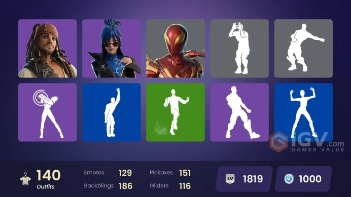 (PC PSN XBOX) 140 skins | Valeria | Raptor | Era | Joltara | Ascendant Midas | Hades | Inferno | Optimus Prime | Kado Thorne | Omegarok | Mizuki