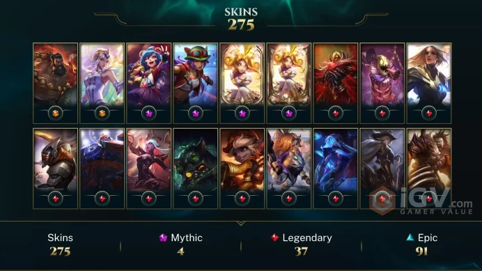 ⏳ NA | 275 Skins | 172 Champions | Level 307 | 164794 BE | PROJECT: Yi | Bewitching Morgana | Warring Kingdoms Vi