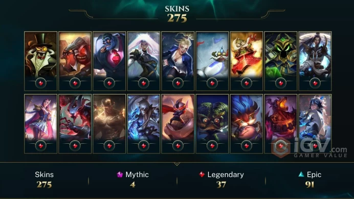 ⏳ NA | 275 Skins | 172 Champions | Level 307 | 164794 BE | PROJECT: Yi | Bewitching Morgana | Warring Kingdoms Vi