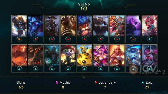 LAN | 65 Skins | 115 Champions | Level 274 | 59108 BE | Arcana Lucian | Dreadknight Nasus | Shurima Desert Zilean | S...