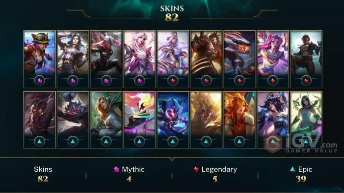 [TR] | 79 Skin | 88 Champ | Unranked | 130 RP | Email Access | 2025 Ready | 15570 BE | Honor 3 | Level 69