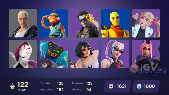 (PC PSN XBOX) 122 skins | Valeria | Paradigm (Reality-659) | Nezumi | Malik | Era | Optimus Prime | Peter Griffin | Spectra Knight | Piccolo | S