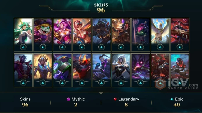 [TR] | 96 Skin | 139 Champ | Unranked | 5 RP | Email Access | 2025 Ready | 6418 BE | Honor 3 | Level 264