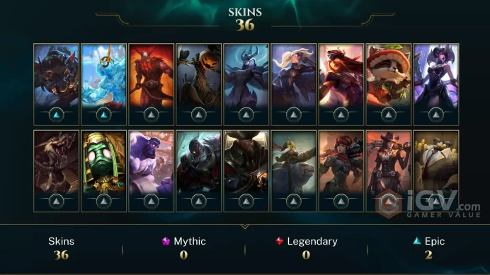 [EUW] | 36 Skin | 108 Champ | Unranked | 52 RP | Email Access | 2025 Ready | 11106 BE | Honor 3 | Level 43