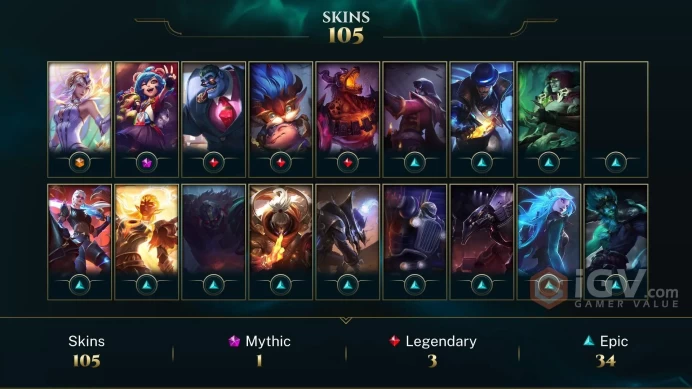 [EUW] | 105 Skin | 156 Champ | Unranked | 6 RP | Email Access | 2025 Ready | 6843 BE | Honor 3 | Level 102