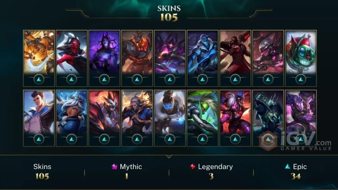 [EUW] | 105 Skin | 156 Champ | Unranked | 6 RP | Email Access | 2025 Ready | 6843 BE | Honor 3 | Level 102