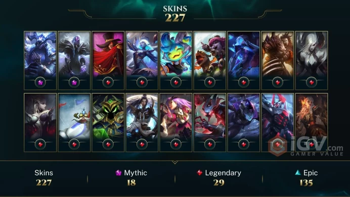 [EUW] | 227 Skin | 172 Champ | Unranked | 10 RP | Email Access | 2025 Ready | 123523 BE | Honor 3 | Level 647