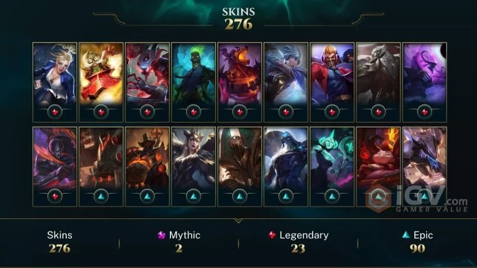 [EUW] | 275 Skin | 170 Champ | Silver 4 | Email Access | Level 393 | Honor 3 | 59 RP | 2025 Ready | 233965 BE #MOMJA5EU