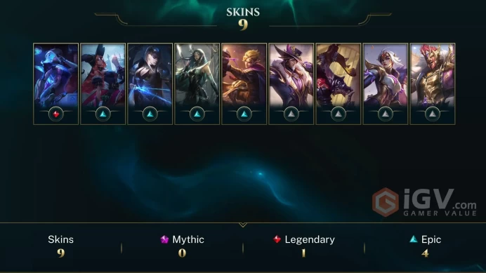 [EUW] | 13 Skin | 94 Champ | Master 604 LP (60.7 WR) | 0 RP | Email Access | 2025 Ready | 11474 BE | Honor 3 | Level 61