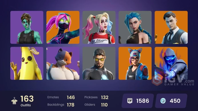 (PC PSN XBOX) 163 skins | ARCANE VI / Master Chief | Astro Jack | Gold Midas | Gold Brutus | Sultura | Cloud Striker | Fixer | Snake Eyes | Arca