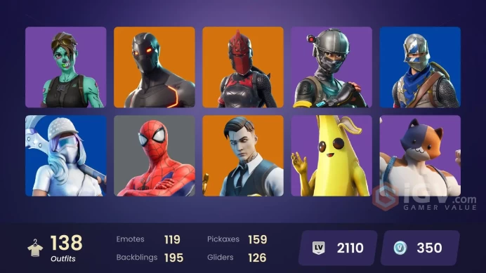 [PC/PSN/XBOX] 138 skins | Blue Squire | Royale Knight | Elite Agent | Blue Team Leader | Gold Brutus | Gold Midas | Keri Commander | 350 VB