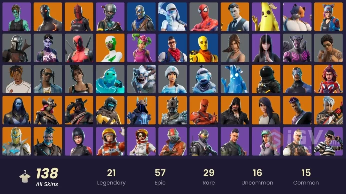 [PC/PSN/XBOX] 138 skins | Blue Squire | Royale Knight | Elite Agent | Blue Team Leader | Gold Brutus | Gold Midas | Keri Commander | 350 VB