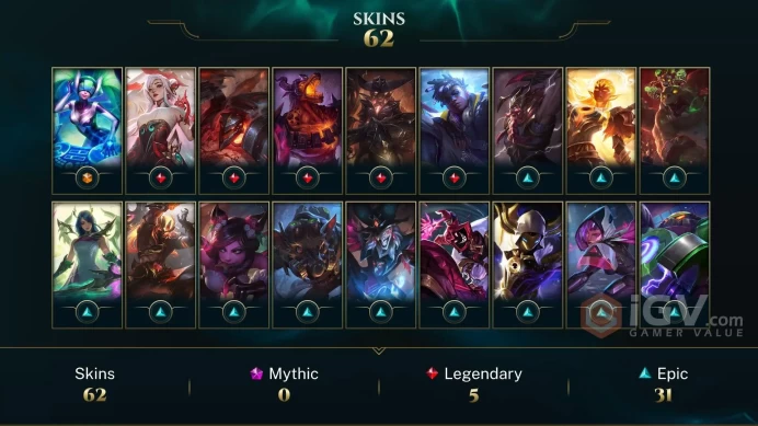 [TR] | 61 Skin | 100 Champ | Silver IV | Email Access | 1262 BE | Level 154 | 2025 Ready | Honor 3 | 40 RP #NSG45QTR