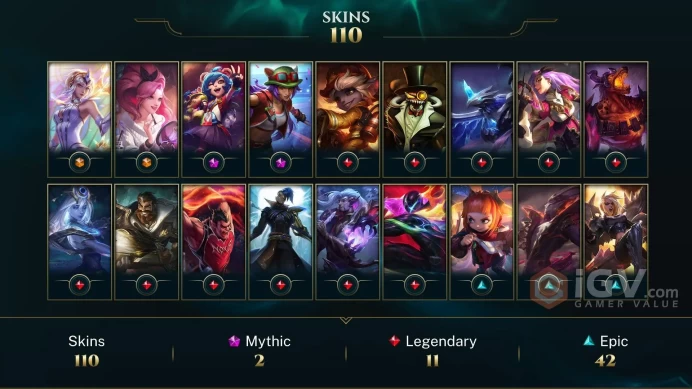 [TR] | 108 Skin | 144 Champ | Silver IV | 63 RP | 2025 Ready | Honor 3 | Email Access | Level 235 | 7179 BE #NOXPX8TR