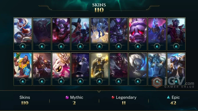 [TR] | 108 Skin | 144 Champ | Silver IV | 63 RP | 2025 Ready | Honor 3 | Email Access | Level 235 | 7179 BE #NOXPX8TR