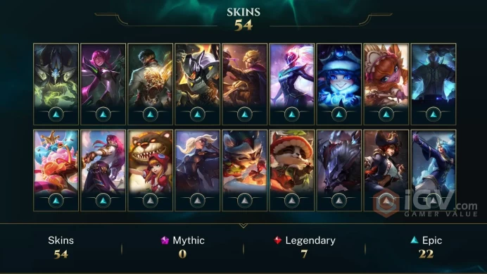 [TR] | 54 Skin | 124 Champ | Unranked | Honor 3 | Email Access | 2025 Ready | 1370 BE | Level 149 | 32 RP #PSBPWTTR