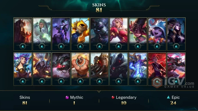 [TR] | 81 Skin | 151 Champ | Unranked | Email Access | 9228 BE | 2025 Ready | 45 RP | Level 383 | Honor 3 #Z3DA2UTR