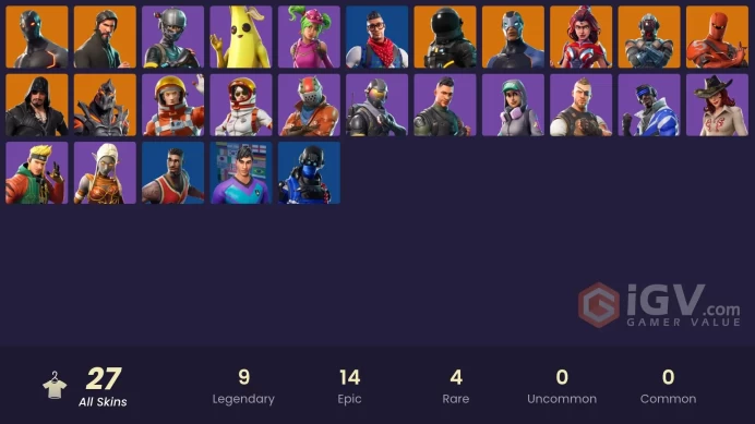 [PSN/XBOX/PC] 27 skins | The Reaper | Elite Agent | Take The L | Prodigy | Blue Striker | Rogue Agent | Carbon Commando | Dark Voyager | 300 VB