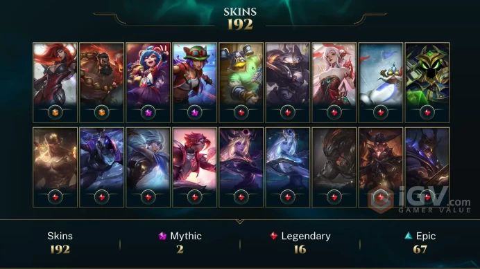 [D35] NA/EUW/OCE/JP/ 172 heroes / 191skins /  Instant Delivery/ Can change bound email and password/Can be transferred to any server