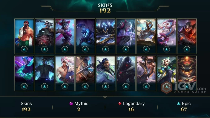 [D35] NA/EUW/OCE/JP/ 172 heroes / 191skins /  Instant Delivery/ Can change bound email and password/Can be transferred to any server