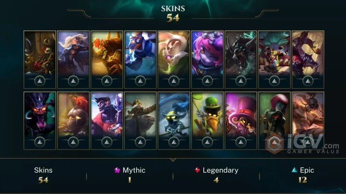 LAN | 54 Skins | 118 Champions | Level 337 | 42605 BE | Pharaoh Nasus | Blacksmith Poppy | Bewitching Tristana