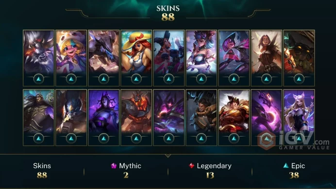 EUW EMAIL CHANGEABLE 97 CHAMPIONS 28KBE 88 SKINS 58 LITTLE LEGENDS Prestige Obsidian Dragon Sett ZOMBIE RTYZE