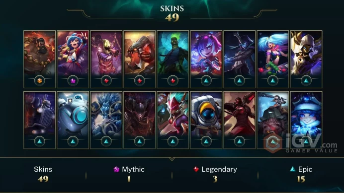 【LAN 】Level 37 71 Champ/ 49 Skins Full Access High Quality Account Instant Delivery️
