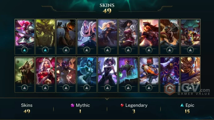 【LAN 】Level 37 71 Champ/ 49 Skins Full Access High Quality Account Instant Delivery️