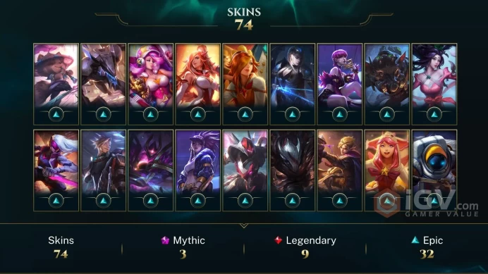 EUW EMAIL CHANGEABLE 55 CHAMPIONS 75 SKINS Prestige Arcade Caitlyn 2X PF EZ KDA SERAPHINE LAST PLAY 2024