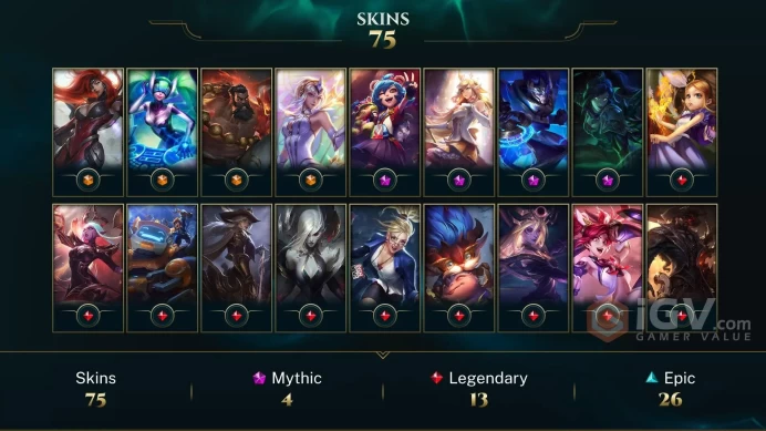 EUW EMAIL CHANGEABLE 63 CHAMPIONS 75 SKINS 4 ULTIMATE Prestige Star Guardian Soraka SS VAYNE Hextech Jarvan IV Last play 2023