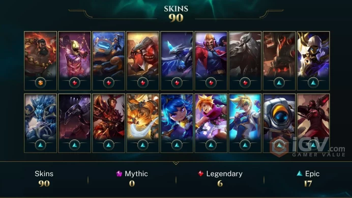 NA EMAIL CHANGEABLE 121 CHAMPIONS 90 SKINS+Many Inventory Spirit Guard Udyr 80ME Wreath Icon Reindeer Urf Holiday Nashor ETC  LAST PLAY 2019 