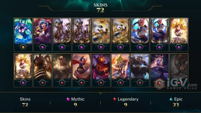 OCE EMAIL CHANGEABLE 93 CHAMPIONS 72 SKINS+inventory PRESTIGE: FIZZ 2X MF 2X  NEEKO 2X QIYANA 2X  110ME 39 CHROMA LAST PLAY 2022