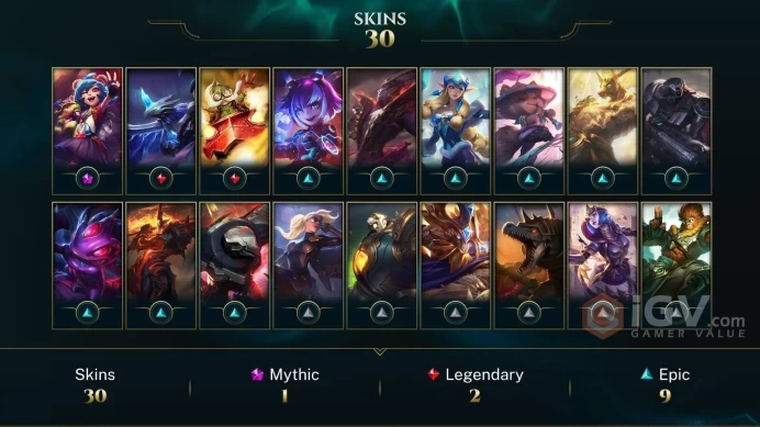 【LAN 】Level 138    99 Champ/ 30 Skins   Full Access  High Quality Account  Instant Delivery️