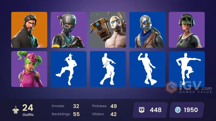 [PC/PSN/XBOX] 24 skins | Ultimeate STW | Take The L |  Blue Squire | Psycho Bandit | The Reaper |  Elite Agent | Mako | Orange Justice | 1950 VB