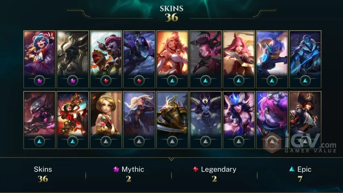 [D71] NA/EUW/OCE/JP/ 102 heroes / 36skins /  Instant Delivery/ Can change bound email and password/Can be transferred to any server
