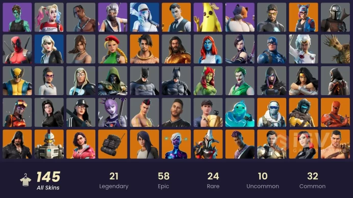 [XBOX/PC] 147 SKINS | TRAVIS SCOTT | LEVIATHAN AXE | GOLD MIDAS | GOLD BRUTUS | TART TYCOON | MASKED FADE | STAGE 4 | STAGE 4 - NO PONYTAIL