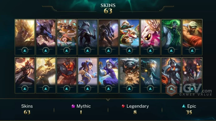 EUW EMAIL CHANGEABLE 85 CHAMPIONS 63 SKINS+INV SKINS Prestige Duality Dragon Volibear ZOMBIE BRAND K/DA ALL OUT Seraphine Indie LAST PLAY 2024