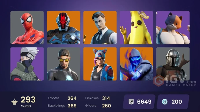 [PSN/XBOX/NIN/PC] 293 SKINS | GOLD MIDAS | GOLD BRUTUS | GOLD MEOWSCLES | NARUTO UZUMAKI | TART TYCOON | OFF | MASKED FADE | PASTEL STRYDER