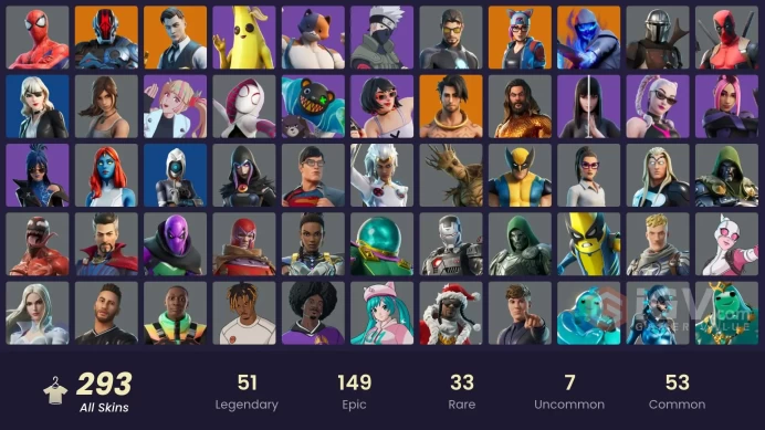 [PSN/XBOX/NIN/PC] 293 SKINS | GOLD MIDAS | GOLD BRUTUS | GOLD MEOWSCLES | NARUTO UZUMAKI | TART TYCOON | OFF | MASKED FADE | PASTEL STRYDER