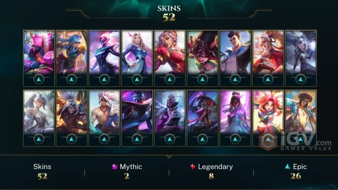 NA EMAIL CHANGEABLE 76 CHAMPIONS 51KBE 52 SKINS Prestige Inkshadow Yasuo Annie-Versary GOLD MMR 78 EMOTES